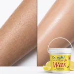 Smooth and hair-free skin after using lemon wax