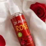 Organic rose water spray mist for refreshing and toning skin