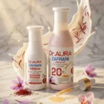 Creamy zafrani skin polish texture with saffron extract and glutathione