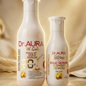 24K gold skin polish with gold serum for instant glow and radiant skin in Pakistan