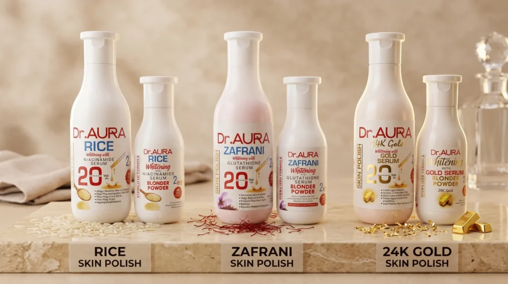 Rice vs Gold vs Zafrani skin polish for different skin types
