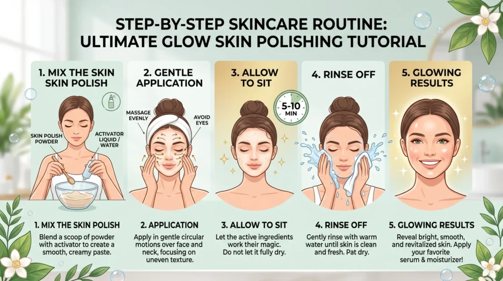 How to use glutathione skin polish correctly