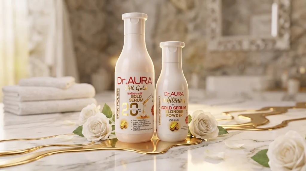 Dr. AURA 24K Gold Skin Polish for brighter-looking skin